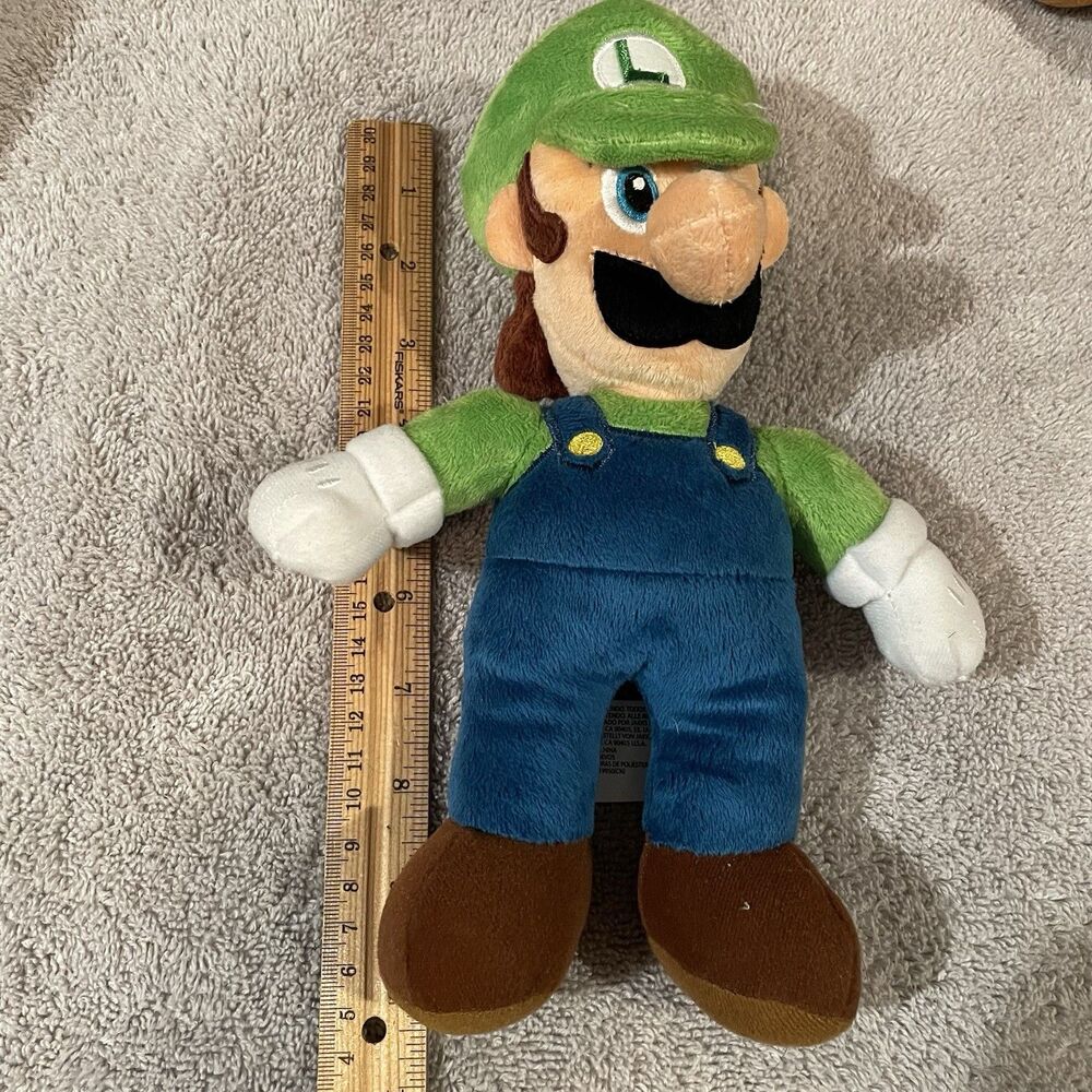 Super Mario Bros Luigi Plush Doll Stuffed Toy 10 Inches